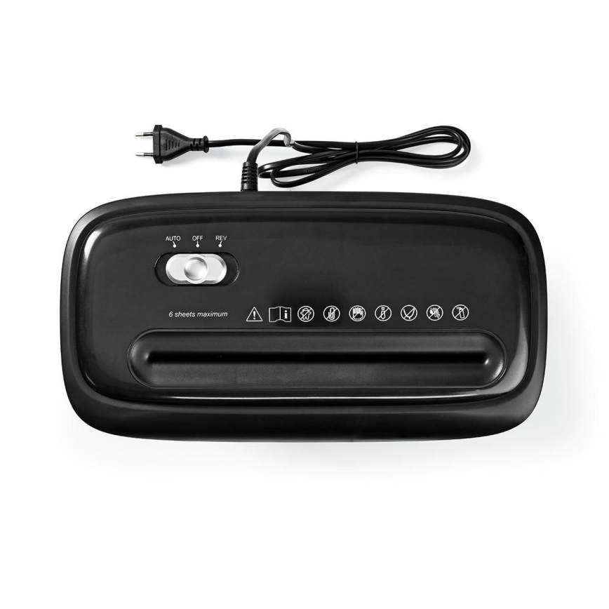 Paper shredder A4 volume 12 l 230V black