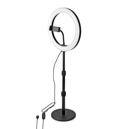 LED Dimmable lamp with a stand and holder for vlogging LED/6W/USB 2700-6700K