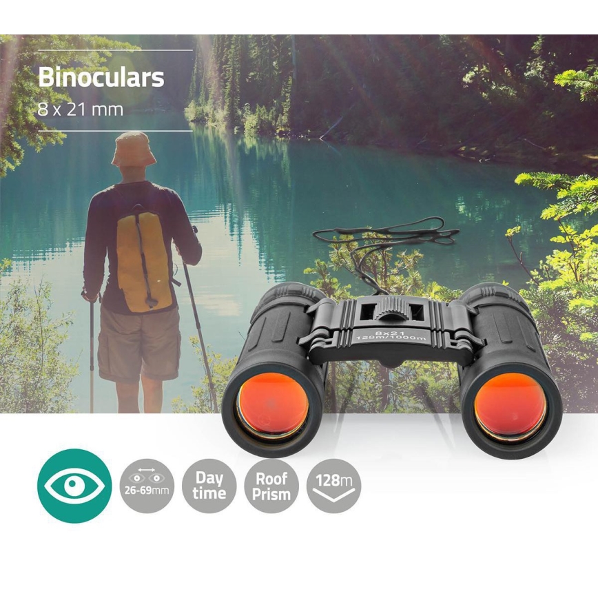 Binocular telescope 8x21