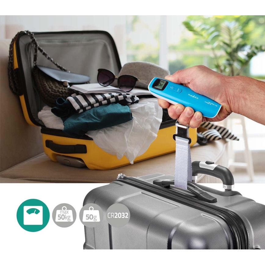 Digital luggage scale 1xCR2032