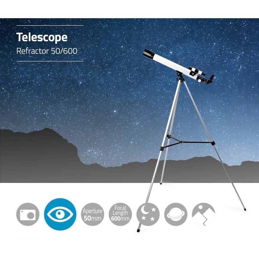 Telescope 50x600 mm with tripod