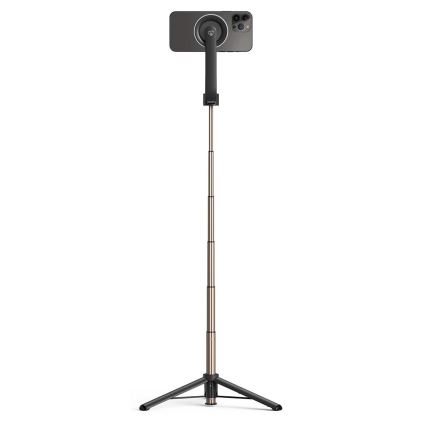 Magnetic foldable selfie stick 2in1 with a stand + remote control