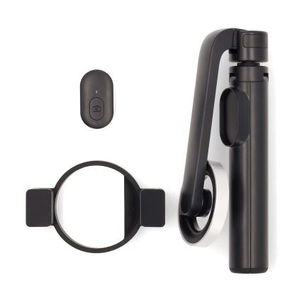 Magnetic foldable selfie stick 2in1 with a stand + remote control
