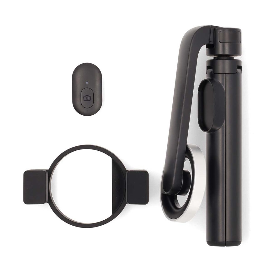 Magnetic foldable selfie stick 2in1 with a stand + remote control