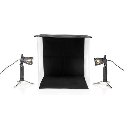 LED Portable photo studio 2xGU10/5W/230V