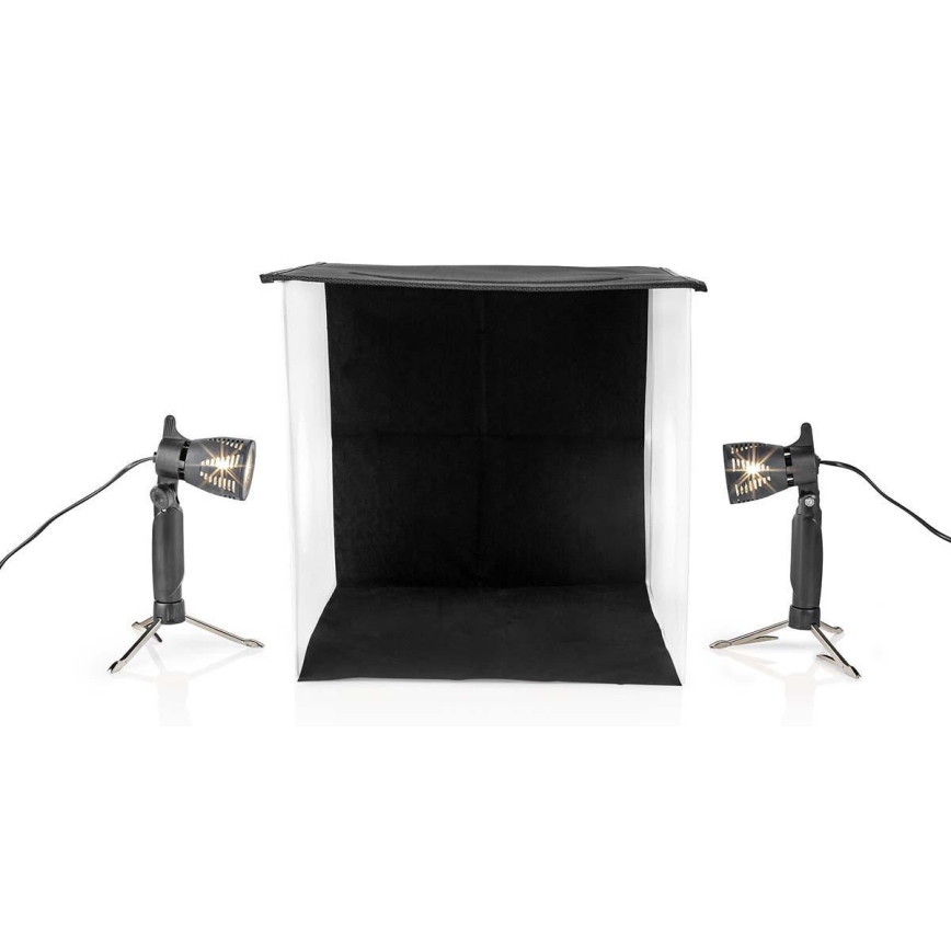 LED Portable photo studio 2xGU10/5W/230V