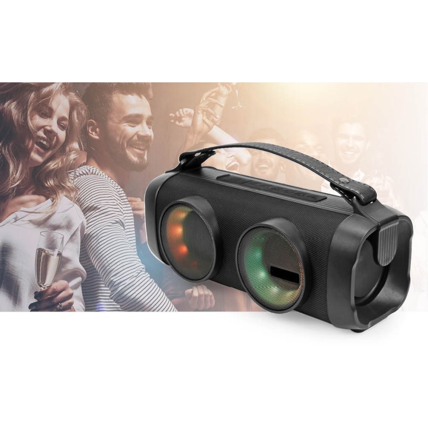 LED RGB Rechargeable speaker 24W/1500 mAh IPX4