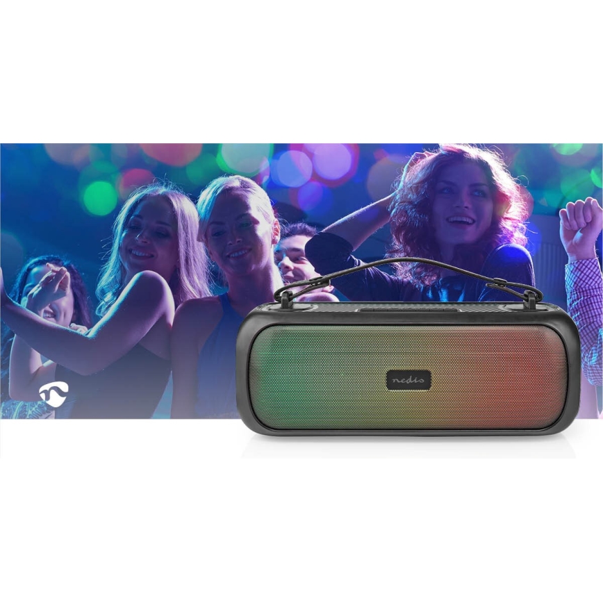 LED RGB Rechargeable speaker 45W/3000 mAh IPX5