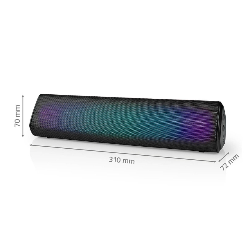 LED RGB Rechargeable speaker 18W/1200 mAh