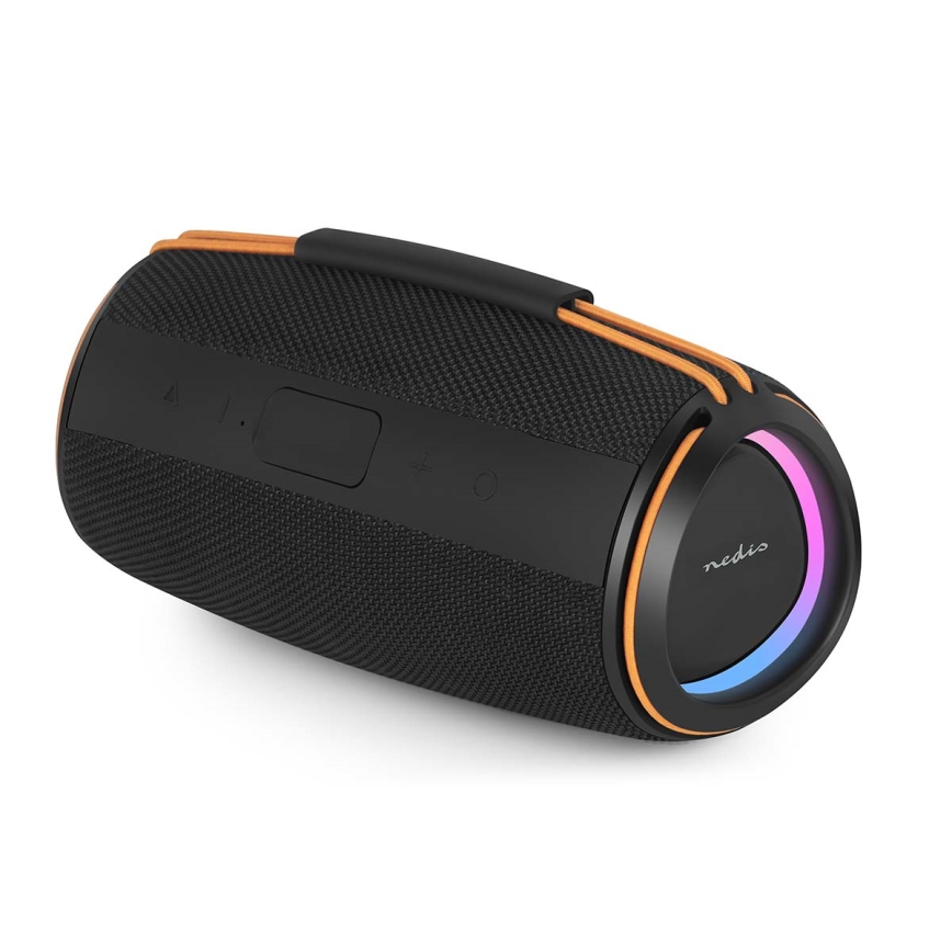 LED Rechargeable Speaker 60W / 2000 mAh, IPX4, Black