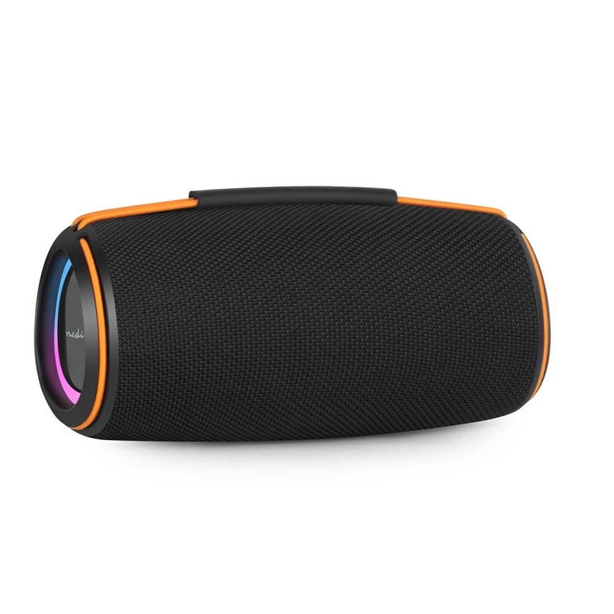 LED Rechargeable Speaker 60W / 2000 mAh, IPX4, Black