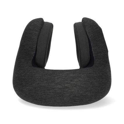 Travel pillow with built-in wireless headphones grey