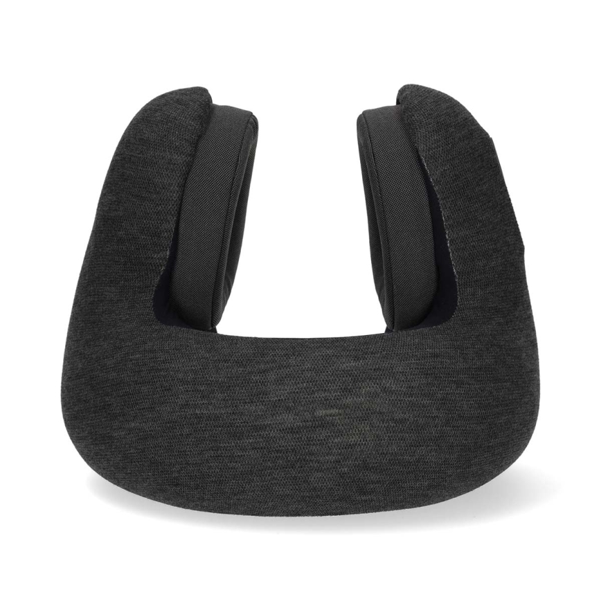 Travel pillow with built-in wireless headphones grey