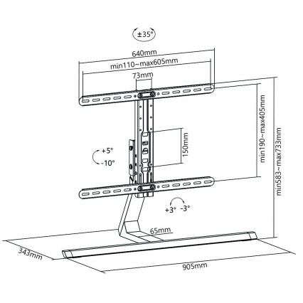 Stand for TV Full Motion 37-75”