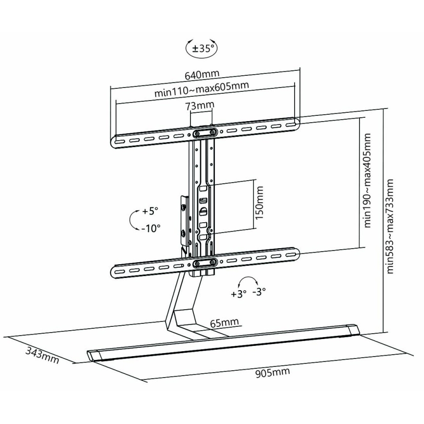 Stand for TV Full Motion 37-75”