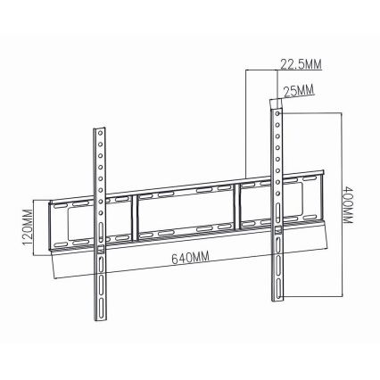 Wall holder for TV 37-70” max. 35 kg