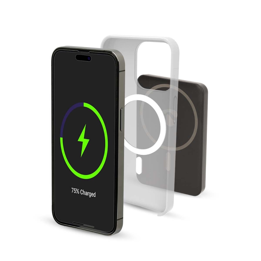 Power Bank 2in1 magnetic with wireless charging MagSafe 5000 mAh black