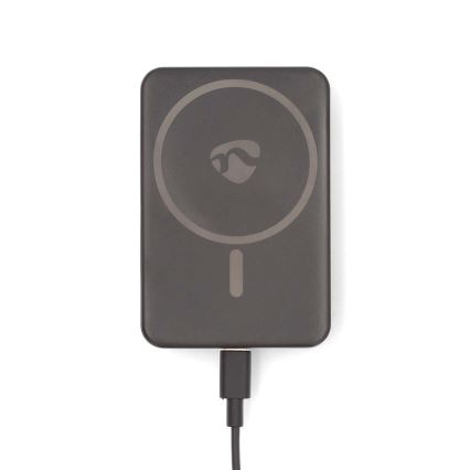 Power Bank 2in1 magnetic with wireless charging MagSafe 5000 mAh black