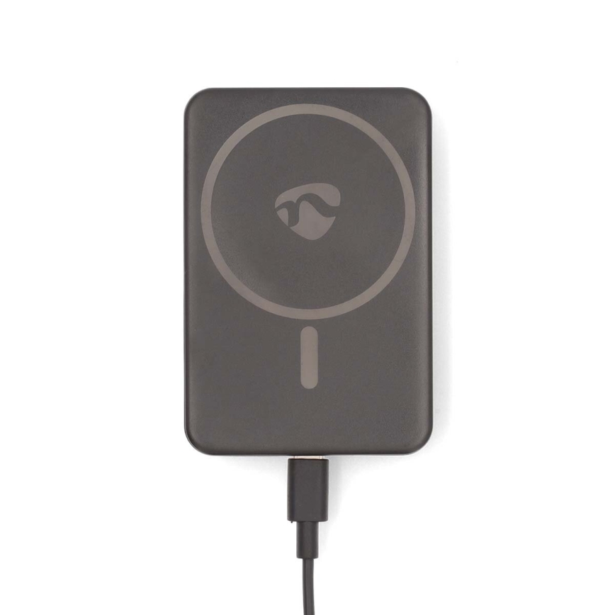 Power Bank 2in1 magnetic with wireless charging MagSafe 5000 mAh black