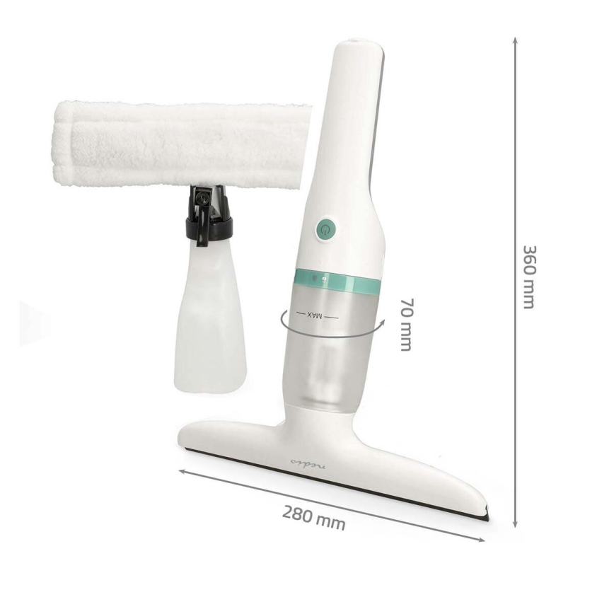 Rechargeable window vacuum cleaner 12W/2200 mAh