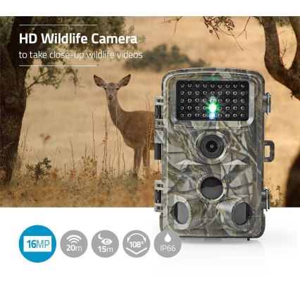 Camera trap with sensor 24MP Full HD 8xAA IP66