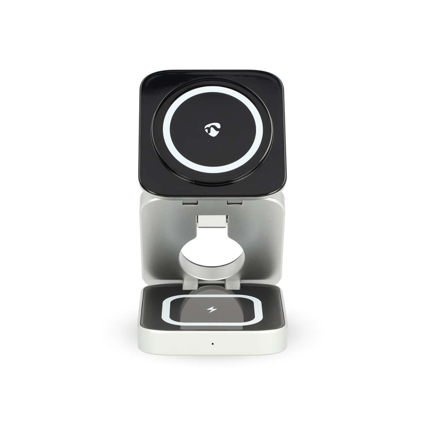 Wireless charger 3in1 15W silver