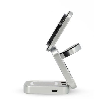 Wireless charger 3in1 15W silver