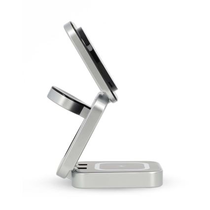 Wireless charger 3in1 15W silver