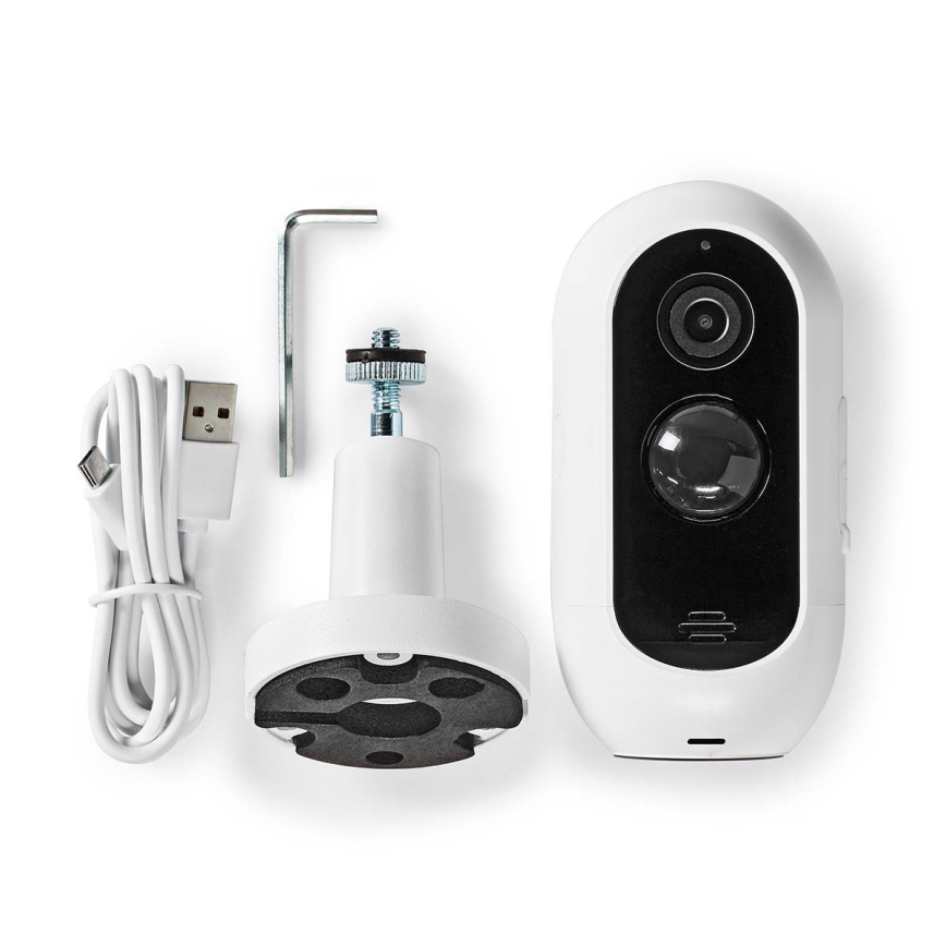 Smart outdoor rechargeable IP camera with PIR sensor Full HD 1080p 5V/5200mAh Wi-Fi IP65