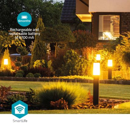 Smart 3MP 1296p Full HD Camera, 6700 mAh Battery, Wi-Fi, Tuya, IP65