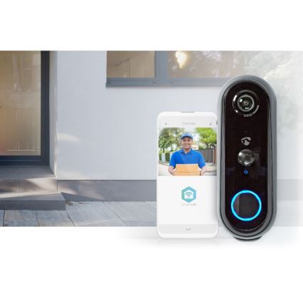 Video doorbell with motion sensor Full HD 1080p 5200 mAh Wi-Fi IP54