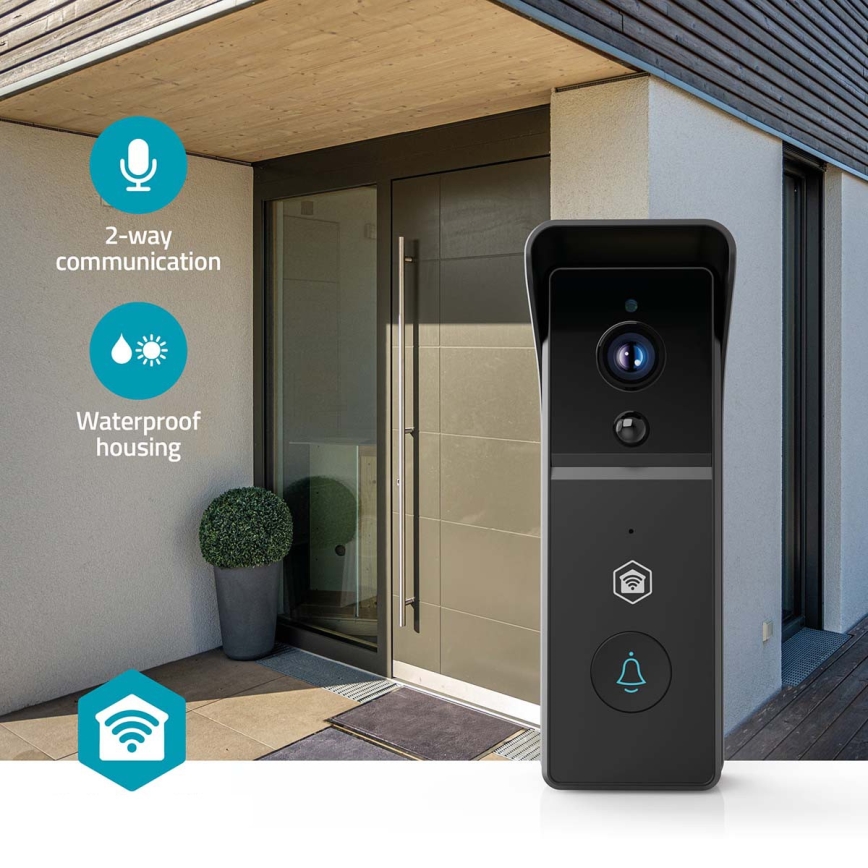 SmartLife 4400 mAh Video Doorbell with Motion Sensor — Full HD 1296p, IP44, Wi‑Fi (Tuya)