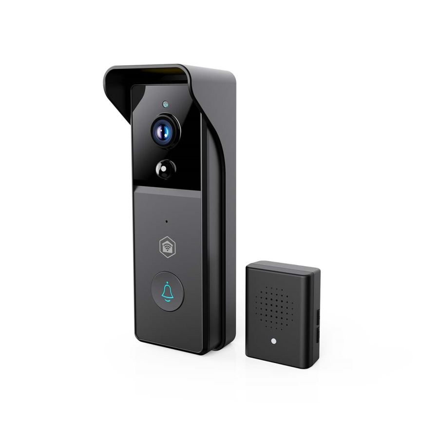 SmartLife 4400 mAh Video Doorbell with Motion Sensor — Full HD 1296p, IP44, Wi‑Fi (Tuya)