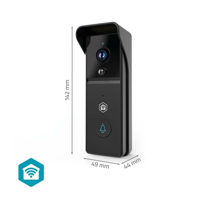 SmartLife 4400 mAh Video Doorbell with Motion Sensor — Full HD 1296p, IP44, Wi‑Fi (Tuya)