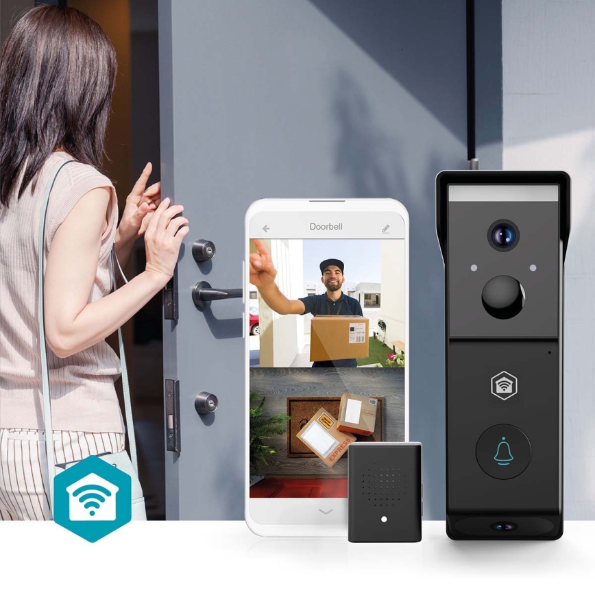 SmartLife Video Doorbell with Motion Sensor — 4400 mAh Battery, Dual Full HD 1080p, IP54, Wi-Fi, Tuya