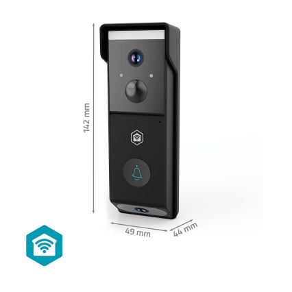 SmartLife Video Doorbell with Motion Sensor — 4400 mAh Battery, Dual Full HD 1080p, IP54, Wi-Fi, Tuya