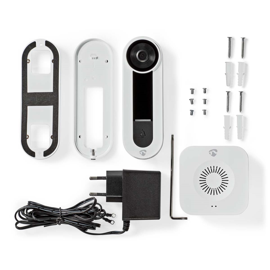 Wireless video doorbell with sensor Full HD 1536p 3xAA Wi-Fi IP65