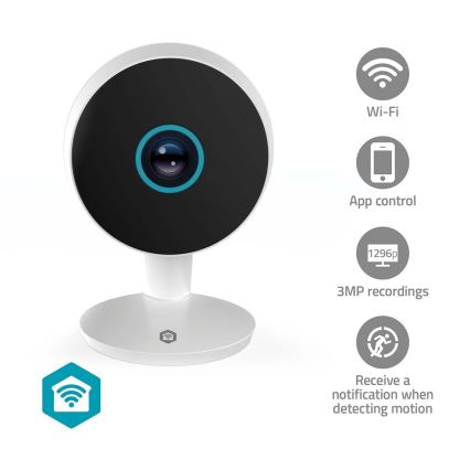 Smartlife Smart Camera 5V, 3 MP Full HD (1296p), Wi-Fi, Tuya