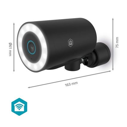 SmartLife Smart Outdoor Camera 5V, 4K 8MP (3840×2160), IP65, Wi-Fi, Tuya