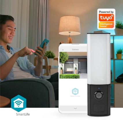 Smart outdoor camera Smartlife Full HD 1080p with LED lighting Wi-Fi Tuya IP65