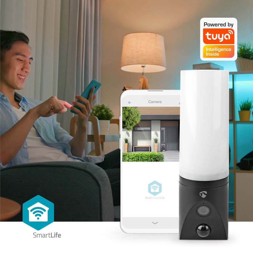 Smart outdoor camera SmartLife Full HD 1080p with LED lighting Wi-Fi Tuya IP65