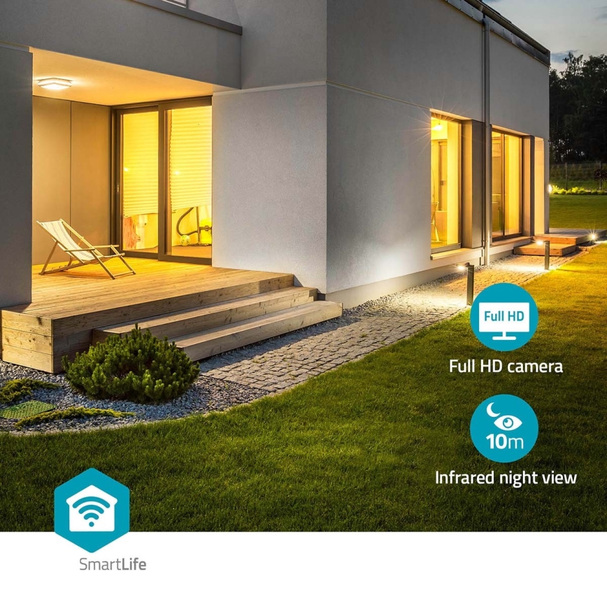 Smart outdoor camera SmartLife Full HD 1080p with LED lighting Wi-Fi Tuya IP65