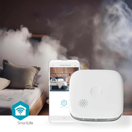 SmartLife Smoke Detector 3V/1xCR123A Wi-Fi Tuya