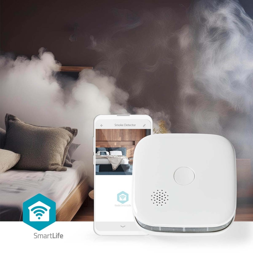 SmartLife Smoke Detector 3V/1xCR123A Wi-Fi Tuya
