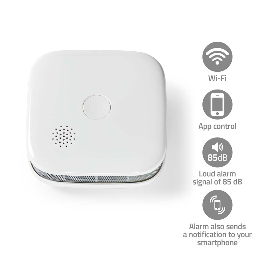 SmartLife Smoke Detector 3V/1xCR123A Wi-Fi Tuya