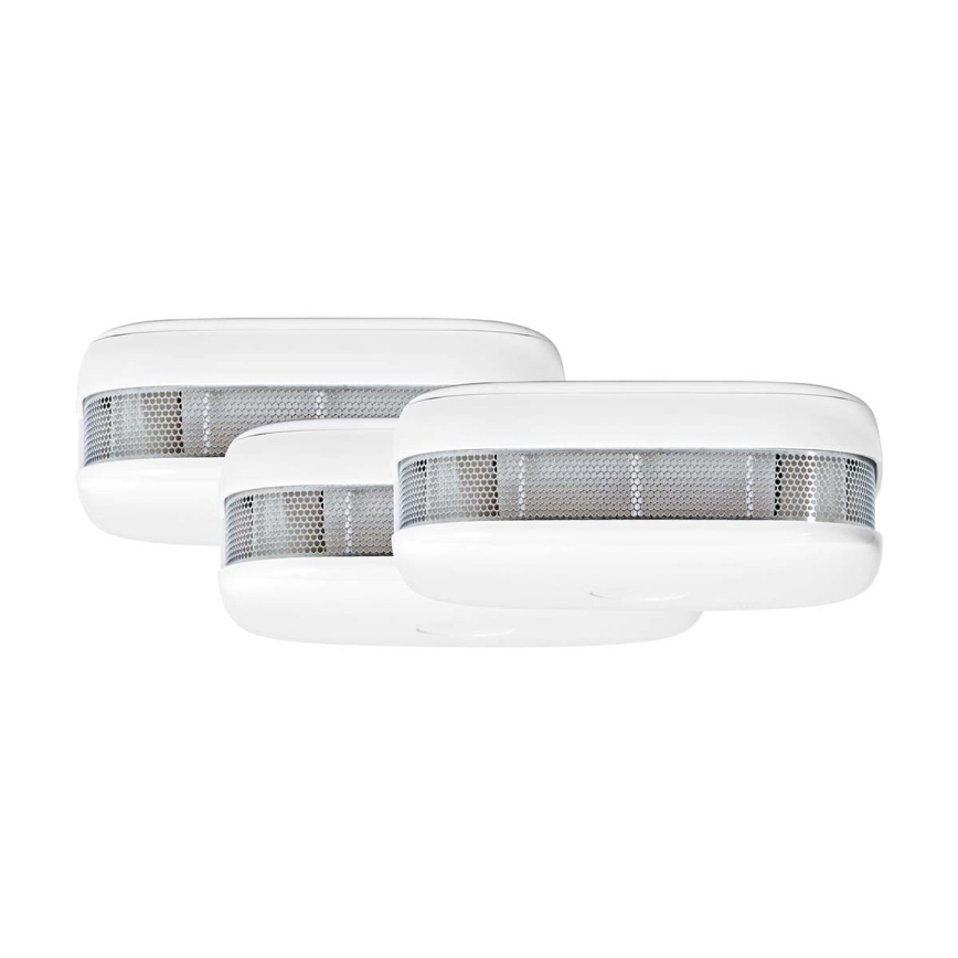 SET 3x Smoke detector SmartLife 3V/1xCR123A Wi-Fi Tuya
