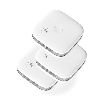 SET 3x Smoke detector SmartLife 3V/1xCR123A Wi-Fi Tuya