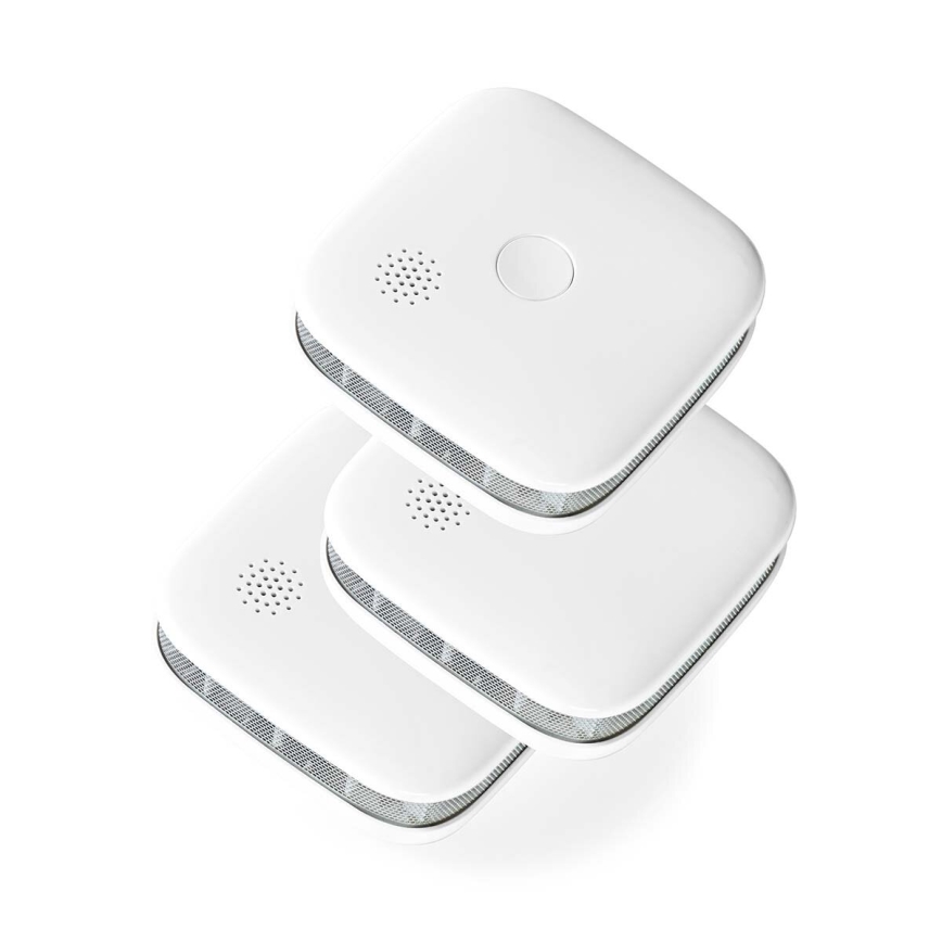 SET 3x Smoke detector SmartLife 3V/1xCR123A Wi-Fi Tuya