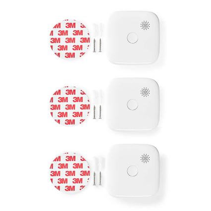 SET 3x Smoke detector SmartLife 3V/1xCR123A Wi-Fi Tuya