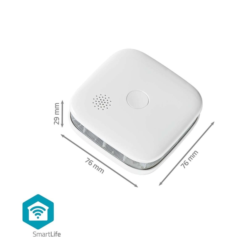SET 3x Smoke detector SmartLife 3V/1xCR123A Wi-Fi Tuya